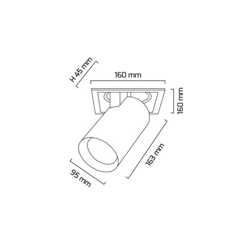 Goya Gy 3151-30 28 Watt COB Ledli Mağaza Armatürü