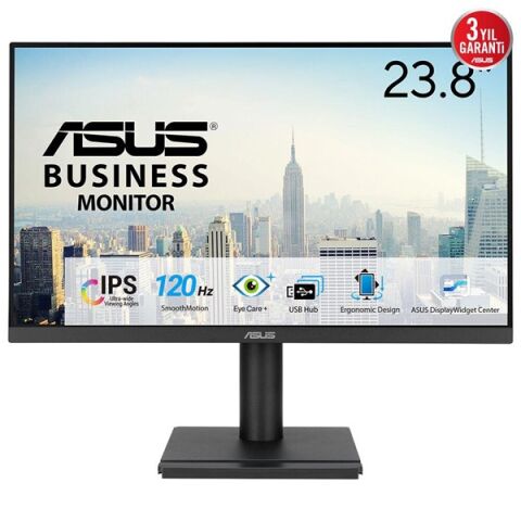 ASUS 23.8'' IPS VA249QGS 1MS 120HZ HDMI-DP USB 3.0 PIVOT MULTIMEDYA MONİTÖR 1920X1080