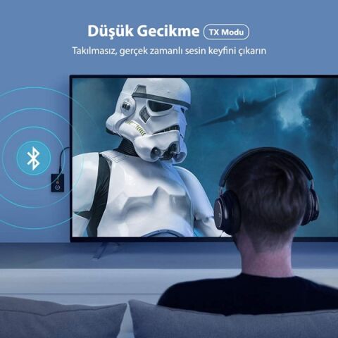 TAOTRONICS TT-BA07 10m 2x RCA Stereo Ses Müzik Alıcı-Verici 2si 1 arada Adaptör