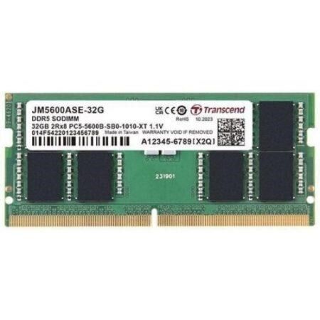 TRANSCEND 32GB DDR5 5600MHZ NOTEBOOK RAM JM5600ASE-32G