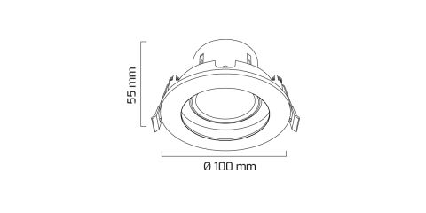 Goya Gy 1741-8 8 Watt On - Off Led Armatür
