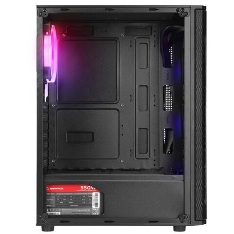 RAMPAGE 550W 80+ HELIOS MESH GAMING MID-TOWER PC KASASI