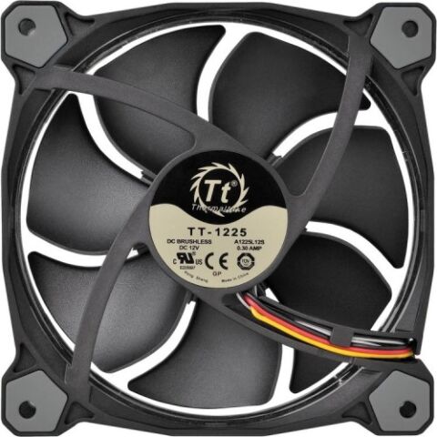 Thermaltake Riing CL-F038-PL12WT-A 120mm Beyaz Halka Ledli Titreşimsiz Kasa ve Radyatör Fanı