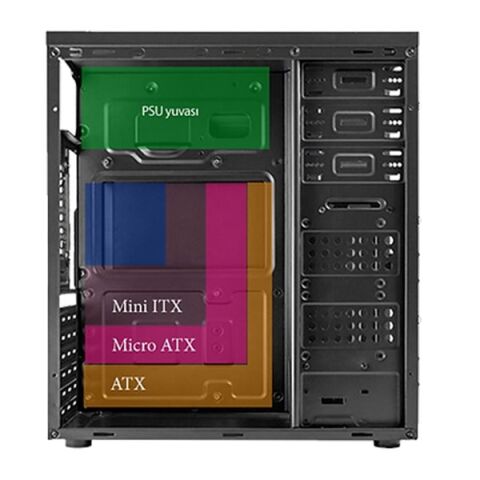 VENTO 500W TA-K61 Standart Mid-Tower PC Kasası