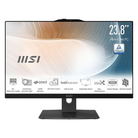 MSI 23.8'' MODERN AM242P 1M-1421XTR CORE 5 120U-16GB DDR5 RAM-2TB NVME-FDOS