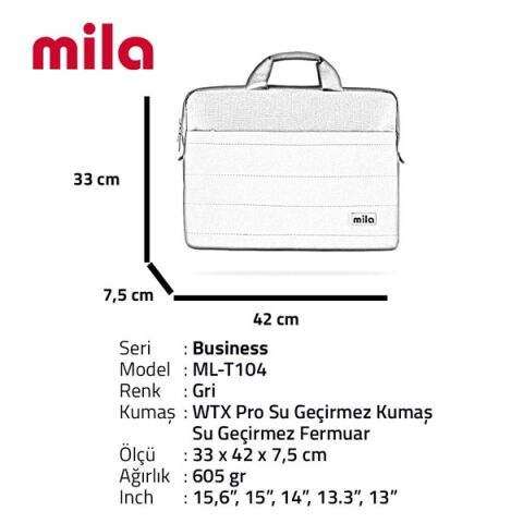 Classone 15.6'' Mila T104 ML-T104 Business Serisi Macbook Laptop Notebook 