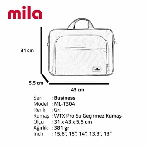 Classone 15.6'' Mila T304 ML-T304 Business Serisi Macbook Laptop Notebook 
