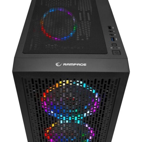 RAMPAGE 600W 80  BRONZE Platino Gaming Mid-Tower PC Kasası