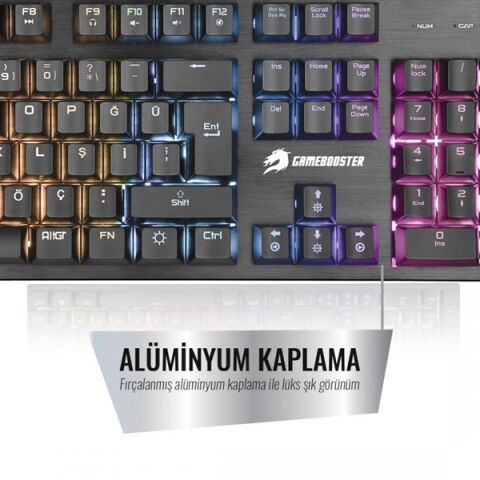 GameBooster G76K Attack Rainbow Aydınlatmalı Semi-Mechanical Oyun Klavyesi
