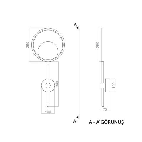 Led Aplik PLA74276 Ballon Duvar Aplik