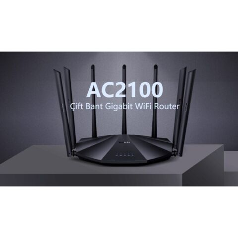 <![CDATA[TENDA AC23 1733MBPS  AC2100 Dual Band Mesafe Genişletici Router]]>