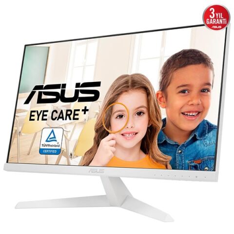 ASUS 23.8'' IPS VY249HE-W 1MS 75Hz HDMI EV Ofis Tipi Monitör Beyaz Outlet (Kutu Açık)
