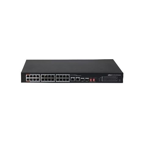 DAHUA 24port 240w FULL PoE PFS3226-24ET-240 10/100 2X UPLINK-2X SFP Yönetilemez Switch