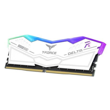 TEAM 32GB (2X 16GB) DDR5 5600MHZ CL38 RGB DUAL KIT PC RAM T-FORCE DELTA FF4D532G5600HC38GDC01 BEYAZ