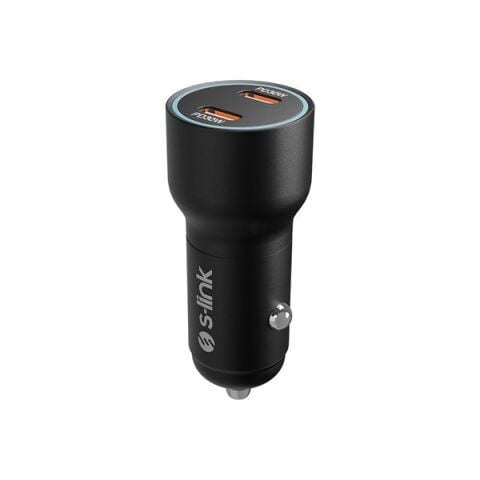 <![CDATA[S-LINK SL-AC60 60W PD 3.0 PD 30W + PD30W Siyah Araç Şarj Cihazı]]>