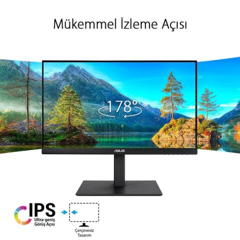 ASUS 21.5'' IPS VA229QSB 5MS 75Hz HDMI-DP Pivot Kurumsal Monitör Outlet (Kutu Açık)