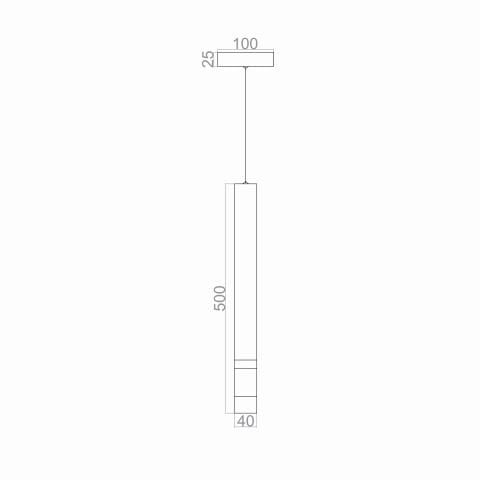 Sarkıt Led Avize Rod Pendant PLA83056 Led Avize