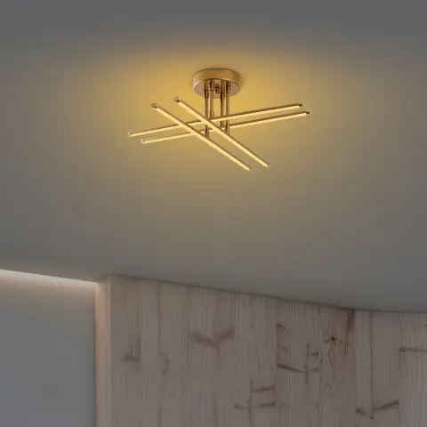 Parlak Gold Led'Li Avize PER-13664