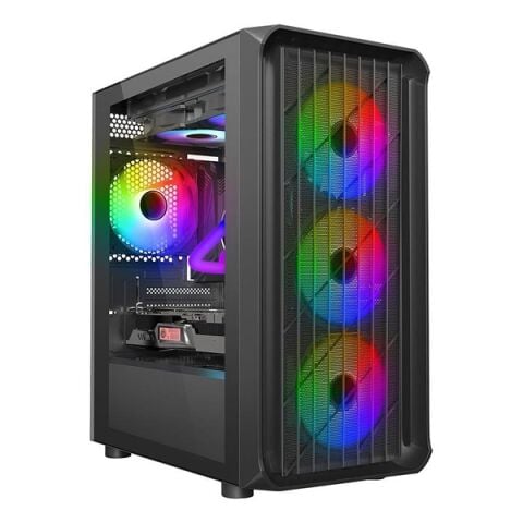 GAMEBOOSTER GB-G205BB GAMING MID-TOWER PC KASASI 360MM RADYATÖR DESTEĞİ
