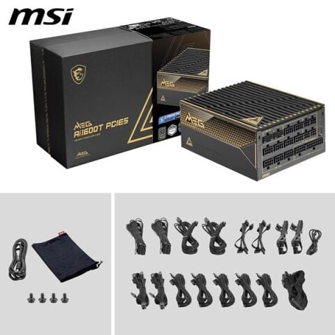 MSI 1600W 80+ TITANIUM MEG AI1600T PCIE 5.1 TAM MODÜLER POWER SUPPLY