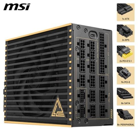MSI 1600W 80+ TITANIUM MEG AI1600T PCIE 5.1 TAM MODÜLER POWER SUPPLY