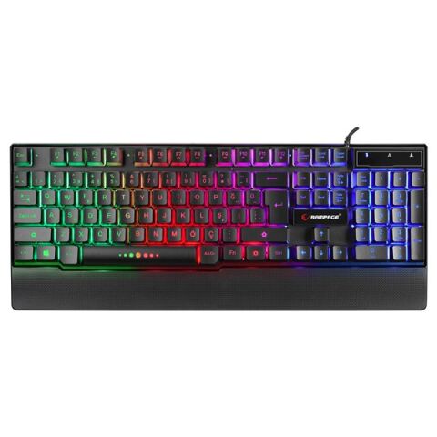 Rampage KB-R66 BUBBLE USB Gökkuşağı Aydınlatmalı Q Multimedia Gaming Klavye