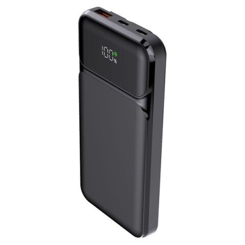 POWERBOOST NIGHT 115B 10000mAh 22.5W LCD GizliLED Siyah Taşınabilir Şarj Cihazı Powerbank