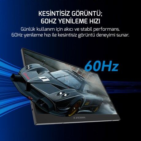 EZCOOL 15.6'' IPS LITE E15 4MS 60HZ mHDMI-USBC TAŞINABİLİR MONİTÖR