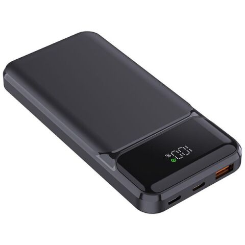 POWERBOOST NIGHT 115B 10000mAh 22.5W LCD GizliLED Siyah Taşınabilir Şarj Cihazı Powerbank