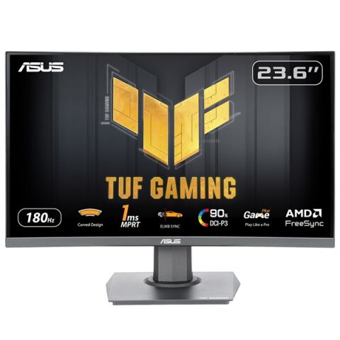 ASUS 23.6'' VA KAVİSLİ TUF GAMING VG24VQER 1MS 180Hz HDMI-DP Gaming Monitör (1920 X 1080)