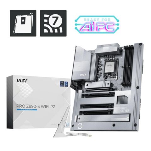 MSI PRO Z890-S WIFI7 PZ DDR5 HDMI-DP TYPE-C PCIE 5.0 1851P ATX