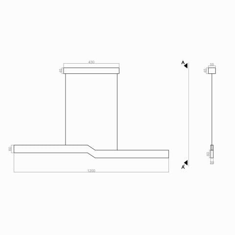 Sarkıt Led Avize Quinze Z Pro PLA61102 Led Avize