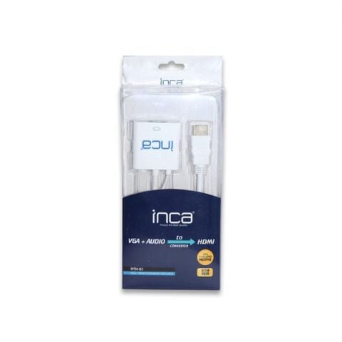 INCA IVTH-01 0.15metre VGA- HDMI Görüntü Adaptörü Beyaz 1080p