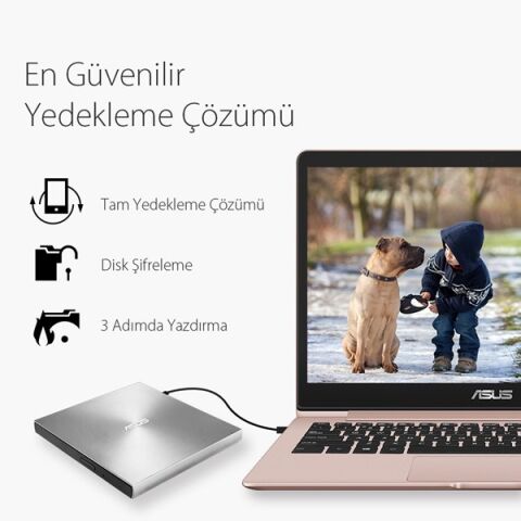 <![CDATA[ASUS 8x ZENDRIVE SDRW-08U7M-U USB 2.0 Slim Harici DVD Yazıcı Siyah]]>