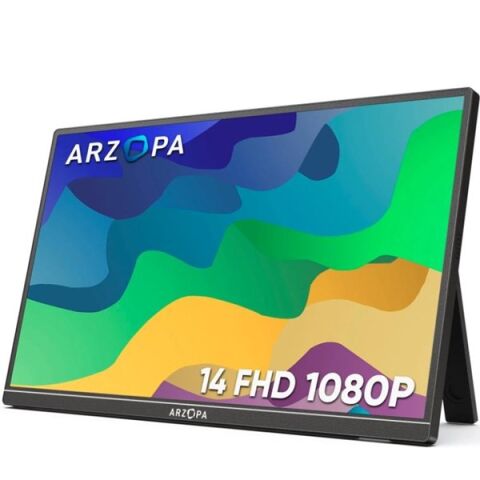ARZOPA 14'' IPS A1S 60Hz USB-C/mHDMI Multimedya Taşınabilir Monitör (1920 X 1080)