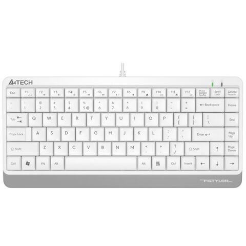 A4 TECH FG1112 Kablosuz Q Trk Optic Mouse Beyaz Multimedya Klavye - Mouse Set Mini