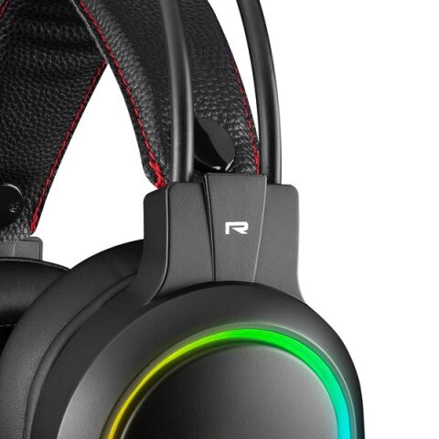 <![CDATA[Rampage RM-K12 MANLY Siyah 7.1 Usb Surround RGB Işık Efektli Gaming Oyuncu Mikrofonlu Kulaklık]]>