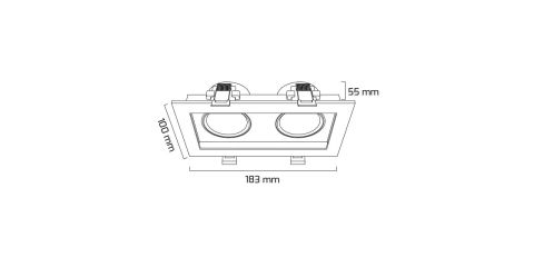 Goya Gy 1743-8 2x8 Watt Triac Dim Led Armatür