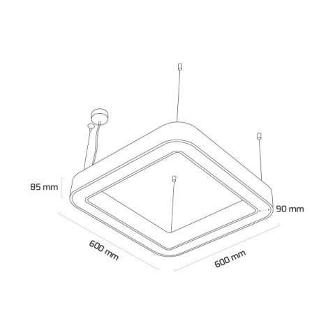 Goya Gy 8114-60 36 Watt Sarkıt Linear Armatür