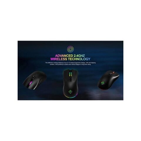 NORTH Game Over Kablosuz 10000dpi Gaming Siyah Mouse RGB