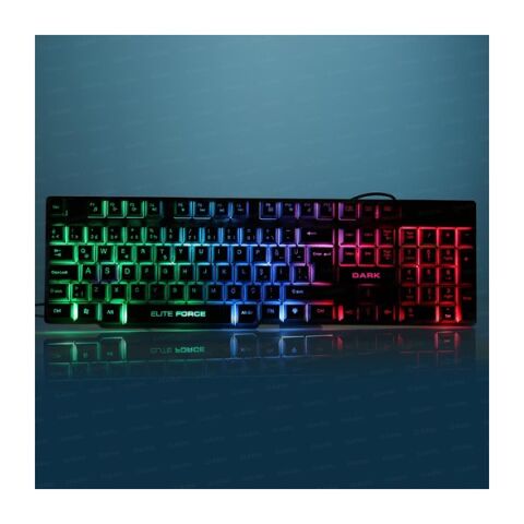 DARK GK1000 Force USB Q Trk Rainbow Aydınlatmalı Mekanik Hisli Siyah Gaming Klavye DK-AC-GK1000