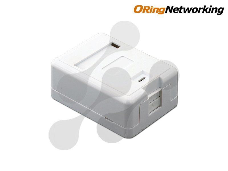 ORing Networking WO-6AF-1P Tekli Sıva Üstü Duvar Prizi- Cat 6 Keystone Jack