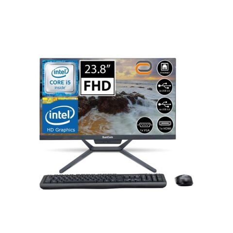 SUNCOM 23.8'' NEMESIS SCA-101 CORE i5 4570T-8GB RAM-512GB SSD-FDOS