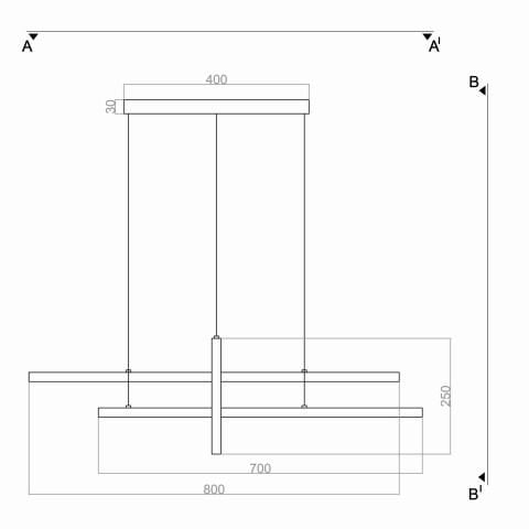 Sarkıt Led Avize Stella Pro PL32038  Led Avize