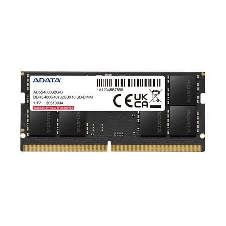 ADATA 32GB DDR5 4800MHZ CL40 NOTEBOOK RAM VALUE AD5S480032G-B KUTUSUZ