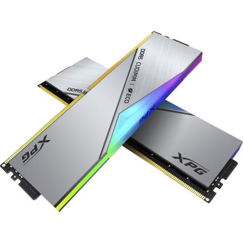 XPG 48GB (2X 24GB) DDR5 CUDIMM 8400MHZ CL40 RGB DUAL KIT PC RAM LANCER SILVER AX5CU8400C4024G-DCLACRSG