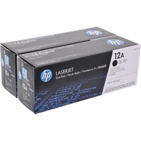 <![CDATA[Hp Q2612af (12A) Sıyah Toner 2.000 Sayfa 2-li paket]]>