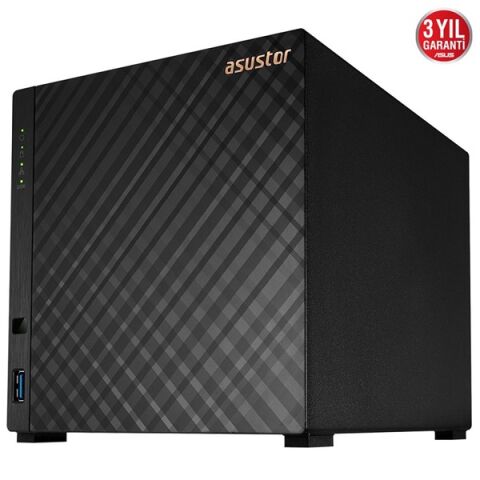 ASUSTOR AS1104T REALTEK QC 1 GB RAM- 4-diskli Nas Server (Disksiz)