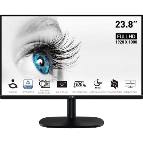 MSI 23.8'' VA PRO MP245V 1MS 100HZ HDMI EV İŞ MONİTÖRÜ 1920X1080