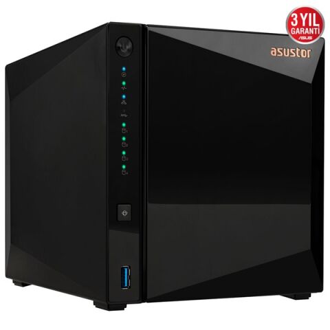 ASUSTOR AS3304T REALTEK QC 2 GB RAM- 4-diskli Nas Server (Disksiz)